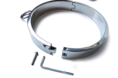 Heavy Stainless Steel Collar XL by Hell's Couture - Steel Sex Toys