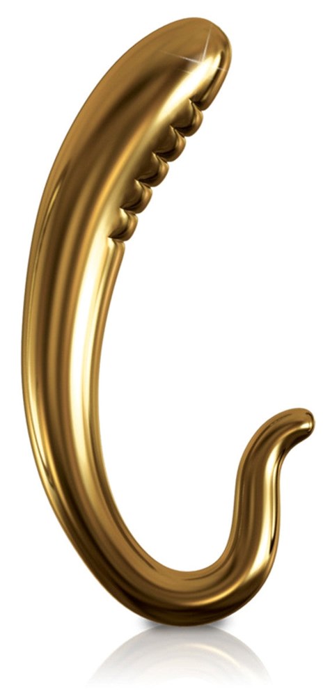 Icicles Gold Edition G03 Glass Prostate Vibrator - - Glass Sex Toys