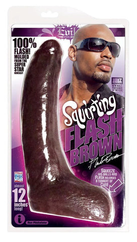 Flash Brown Squirting Cock Realistic by Icon Male - Realistic Dildos