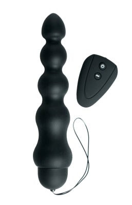 Masters Series Eclipse 10X Silicone Probe Black - - Anal Beads and Balls