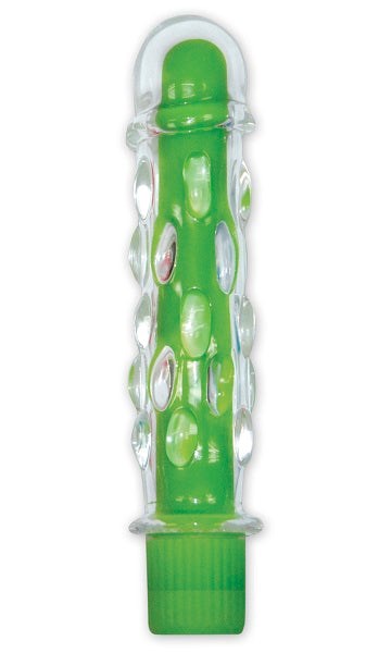 Neon Glass G-Spot Vibrator Caress - - Glass Sex Toys