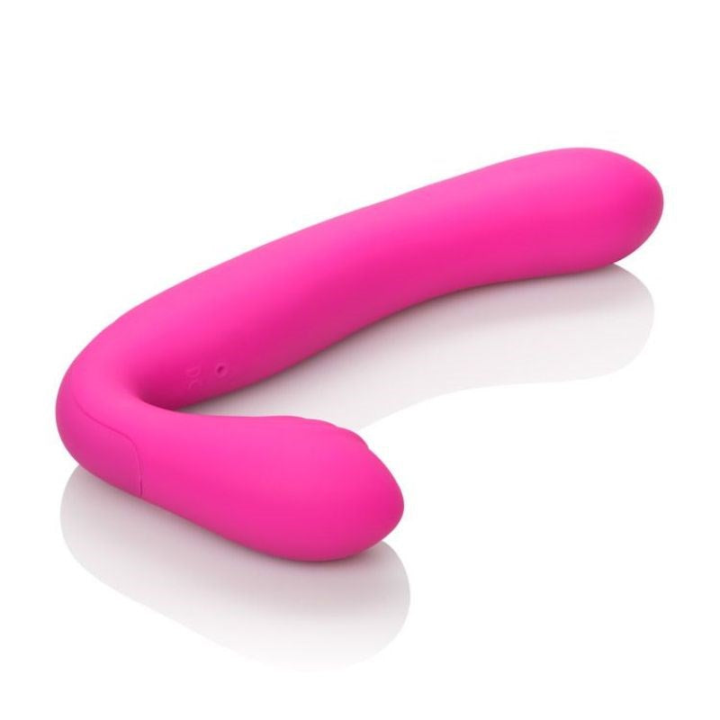 Rechargeable Silicone Love Rider Strapless Strap-On Pink - - Strap On Sextoys