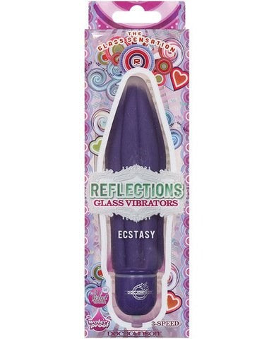 Reflections ECSTASY Adult Glass Vibrator by Doc Johnson - Glass Sex Toys
