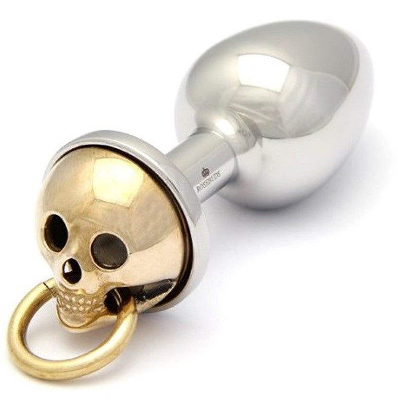 Rosebuds Luxe Skull Flash Gold Medium - - Steel Sex Toys