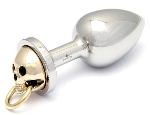 Luxe Skull Flash Gold Medium by Rosebuds Jewelry - Steel Sex Toys
