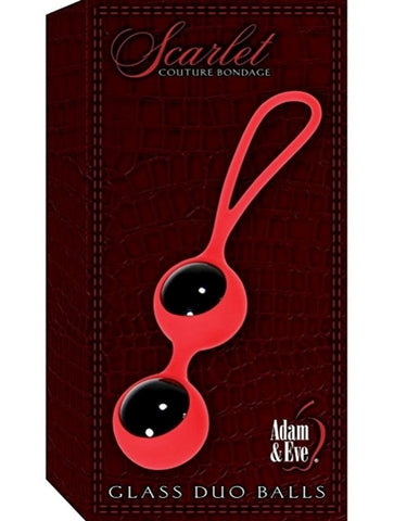 Scarlet Couture Glass Duo Balls Kegel Exerciser - Love Eggs and Kegel Exercisers