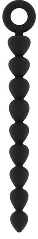 No 28 Black Waterproof Anal Chain by Sono - Anal Beads and Balls