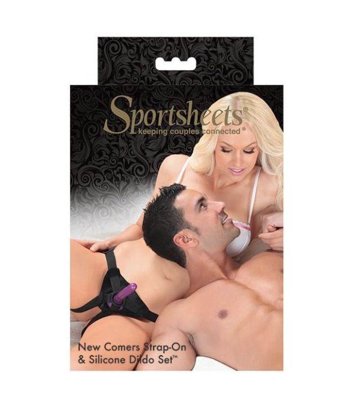 Sportsheets New Comers Strap On and Dildo Set - - Strap On Sextoys