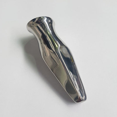 Steel Uberkinky Squared Butt Plug by Hell's Couture - Steel Sex Toys