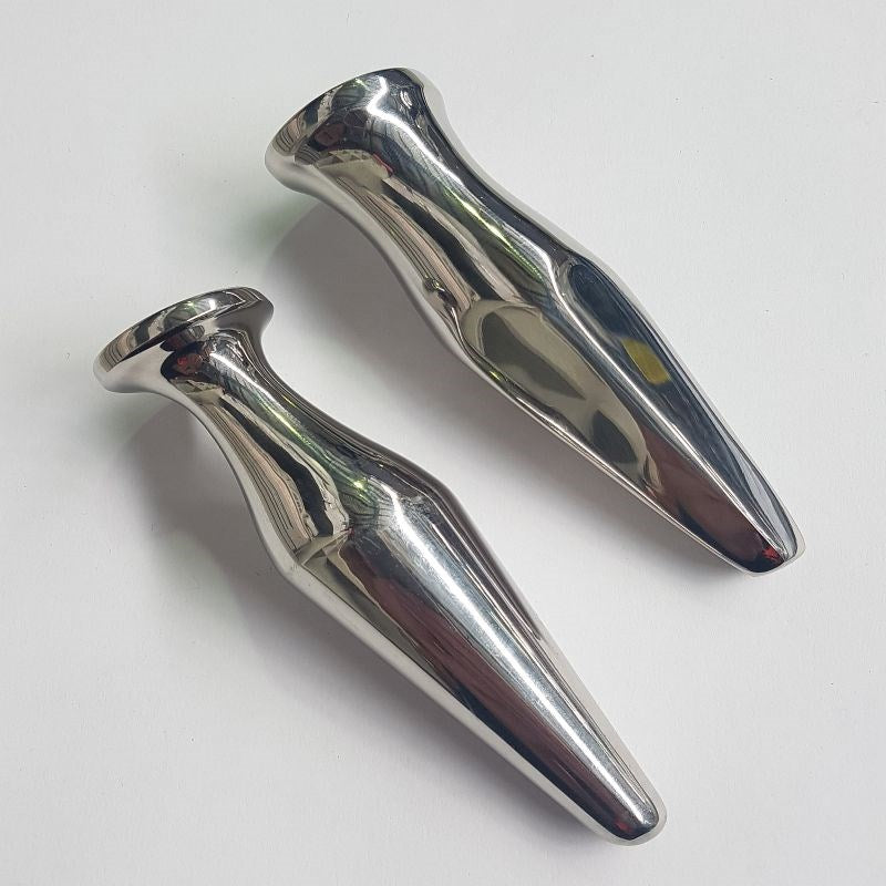 Steel Uberkinky Squared Butt Plug - - Steel Sex Toys