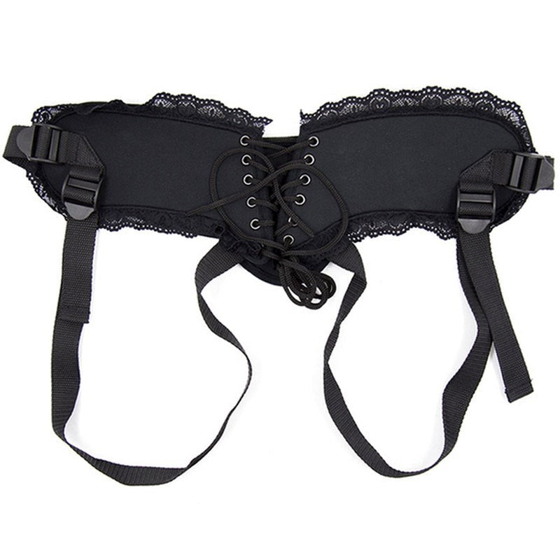 Strap-On Harness With Lace Back - - Strap On Sextoys