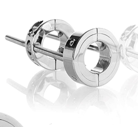The Ball Bruiser Ball Steel Stretcher by Hell's Couture - Steel Sex Toys