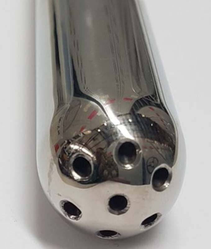 Unisex Ringed Shower Head Douche by Hell's Couture - Steel Sex Toys