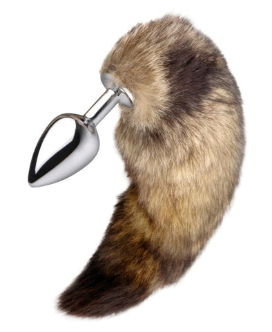 Untamed XL Faux Fox Tail Anal Plug by XR Brands - Steel Sex Toys