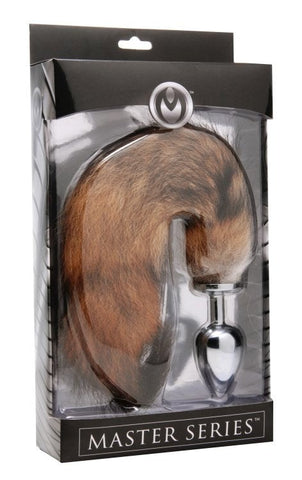 Untamed XL Faux Fox Tail Anal Plug by XR Brands - Steel Sex Toys