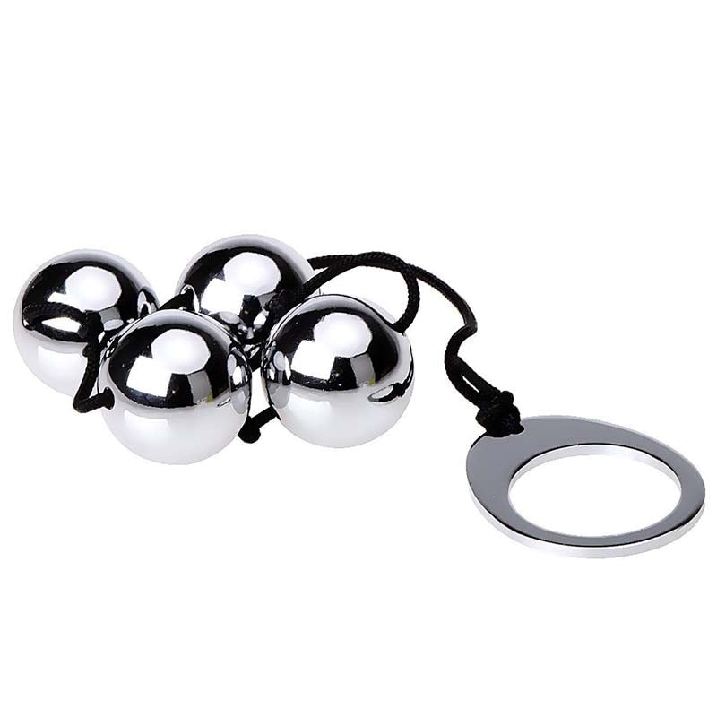 Utimi Stainless Steel Anal Balls x 4 - - Steel Sex Toys