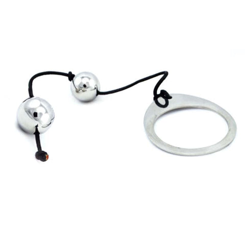 Utimi Stainless Steel Anal Balls x 4 by Hell's Couture - Steel Sex Toys