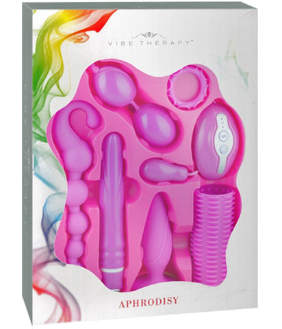 Aphrodisy Pink 7 Piece Pleasure Kit by Vibe Therapy - Sex Kits