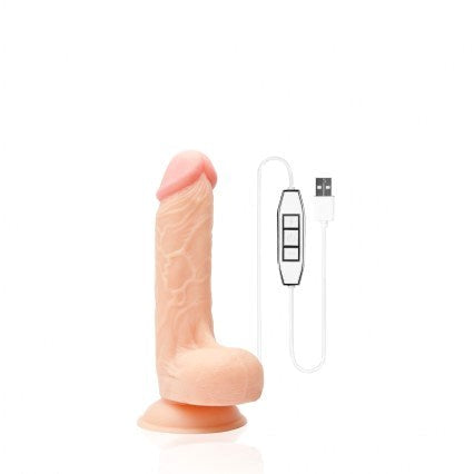 Wet Temper 7.5 inch Curved Vibrating Dong - - Realistic Dildos