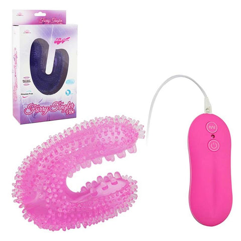 Furry Tingler Vibe Remote Control by Aphrodisia - G-Spot Vibrators