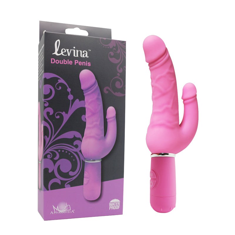 Aphrodisia Levina Double Penis - - Vibrating Dildos