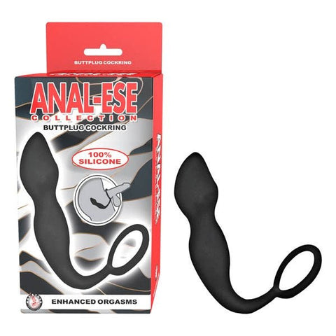 Anal Ese Buttplug And Cockring Body Safe Silicone - Butt Plugs