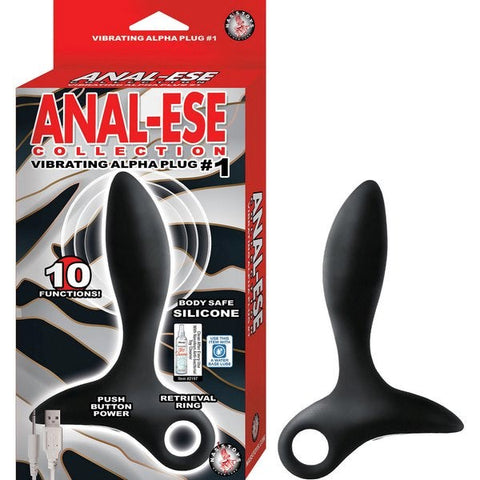 Anal Ese Vibrating Alpha Plug No 1 Push Button Operated - Prostate Toys