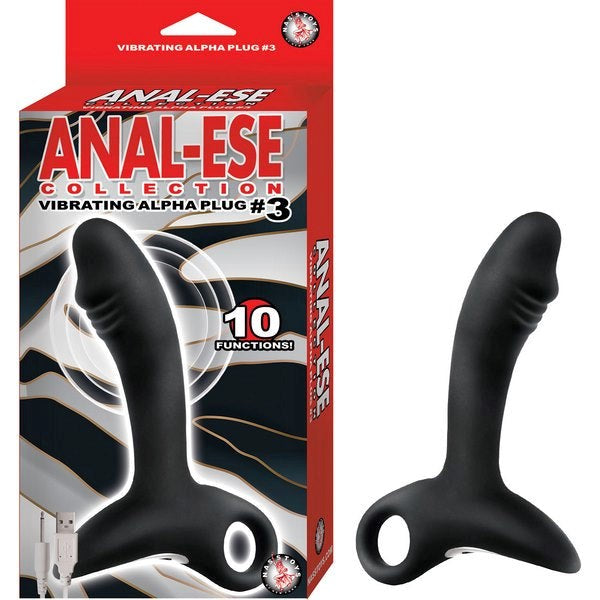 ANAL-ESE Vibrating Alpha Plug - Thrilling 10-Function Silicone Delight - Prostate Toys