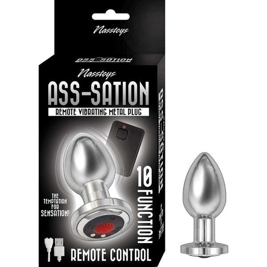 Remote-Controlled Vibrating Metal Plug by Nasstoys - Butt Plugs