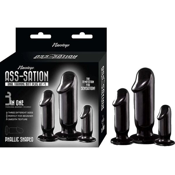 ASS-SATION Anal Training Plug Set by Nasstoys - Butt Plugs