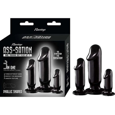 ASS-SATION Anal Training Plug Set by Nasstoys - Butt Plugs