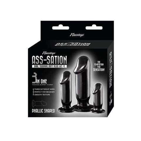 ASS-SATION Anal Training Plug Set by Nasstoys - Butt Plugs