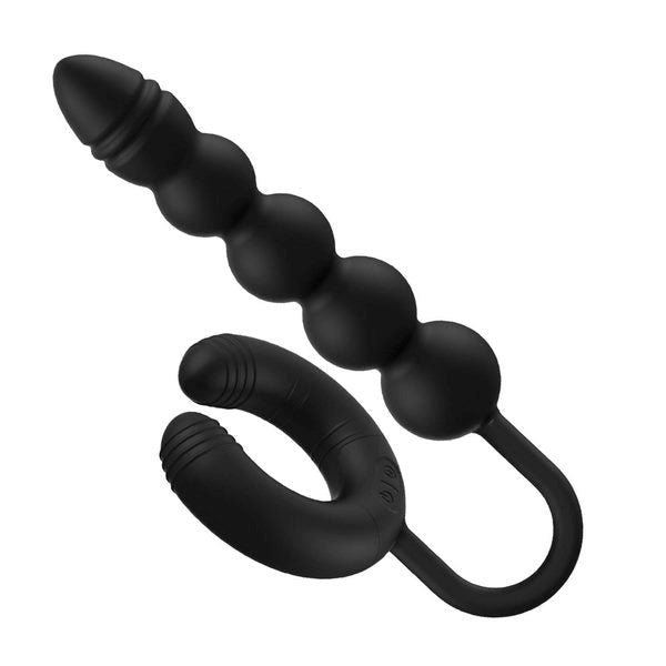 Dual Pleasure Powerhouse - ATOMIC Vibrating C-Ring and Prostate Massager - Prostate Toys