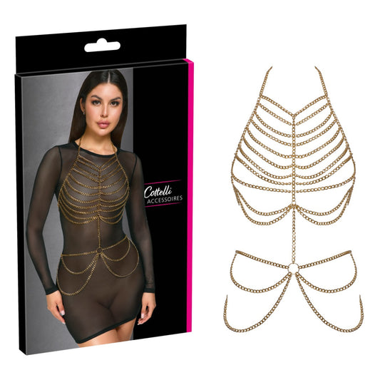 Cottelli Womens Body Chain Harness by Orion - Her Fetish