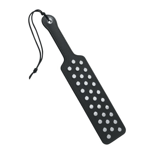 Spartacus Enterprises' Intense Leather Studded Discipline Paddle - Paddles And Slappers