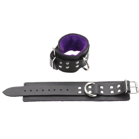 Plush Bondage Bliss - Spartacus Leather Wrist Cuffs