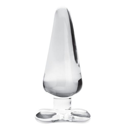 Large Borosilicate Glass Spade Anal Plug - Butt Plugs
