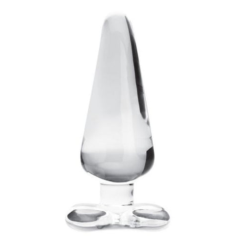Large Borosilicate Glass Spade Anal Plug - Butt Plugs