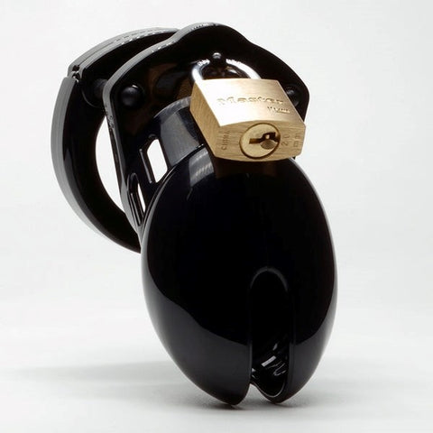 CB 6000 Small Black Polycarbonate Male Chastity Cock Cage - Male Chastity
