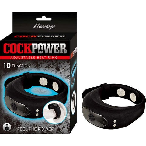 Cockpower Adjustable Belt Ring by Nasstoys - Vibrating Cock Rings