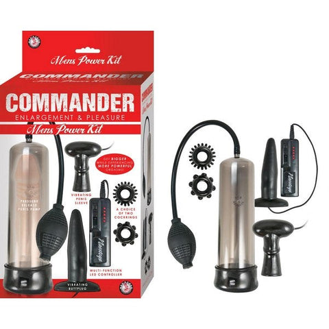COMMANDER Vibrating Penis Pump by Nasstoys - Penis Pumps And Stretchers