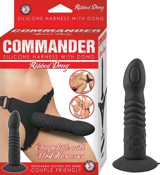 COMMANDER Silicone Harness Dong by Nasstoys - Strap On Sextoys