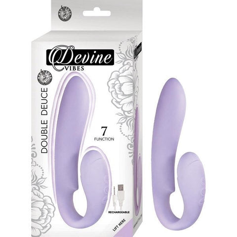 Devine Vibes Double Deuce Internal And External Stimulator - G-Spot Vibrators
