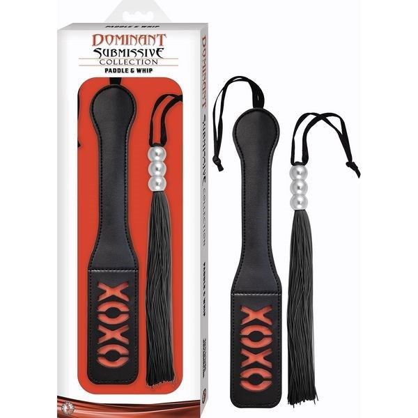 DOMINANT SUBMISSIVE Punishment Paddle and Whip - Paddles And Slappers
