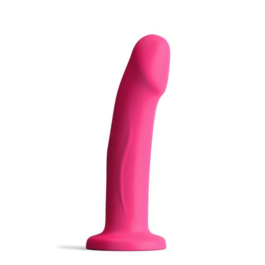 Real Pleasure SILEXPAN Magenta Dual-Density Dildo - Realistic Dildos