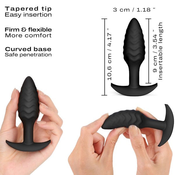 Dorcel Textured Trigger Pleasure Waves Anal Plug - Butt Plugs