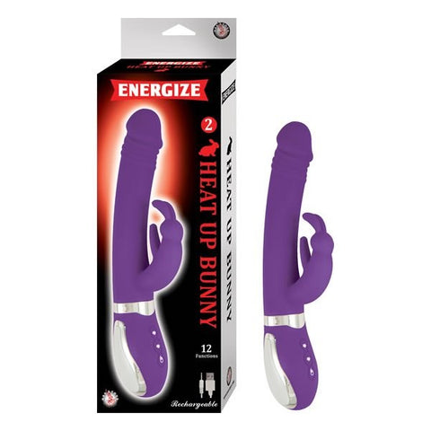 Energize Heat Up Bunny 2 Waterproof Phthalates Free - Rabbit Vibrators