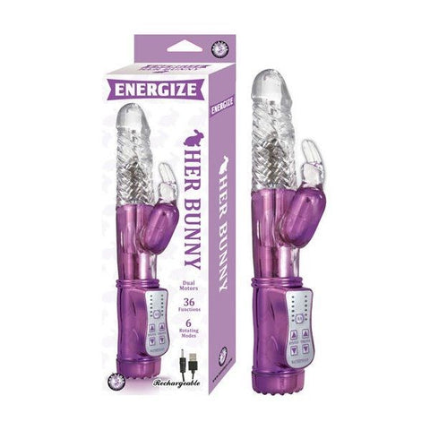 Energize Her Bunny 1 Rechargeable Dual Motor Rotating - Rabbit Vibrators