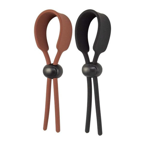 Enhancer Cock Loops 2 Pack Adjustable by Nasstoys - Stretchy Cock Rings