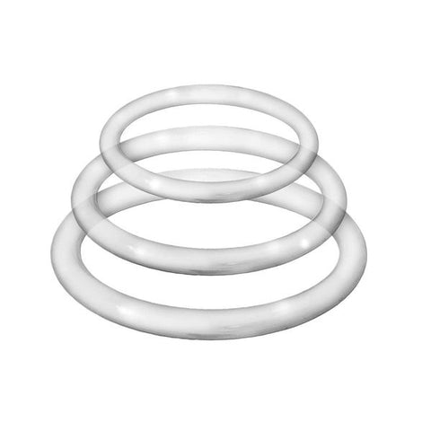 Enhancer Silicone Cockrings Stretchy 3 Piece Set - Cock Ring Sets